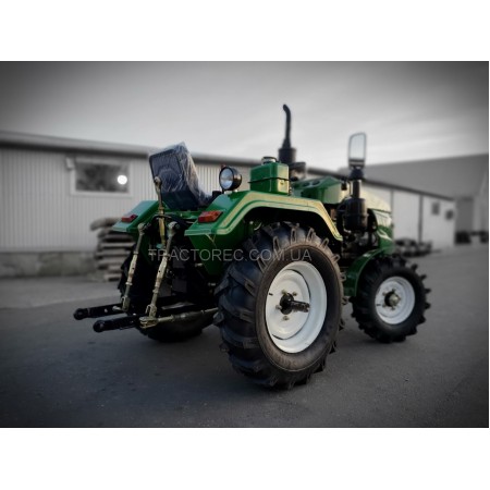 Мототрактор, потужний, надійний мінітрактор БУЛАТ Т-205 + ТРИТОЧКА із двокорпусним плугом та грунтофрезою, зіп, подвійна гідросистема, широкі шини 9.5-16